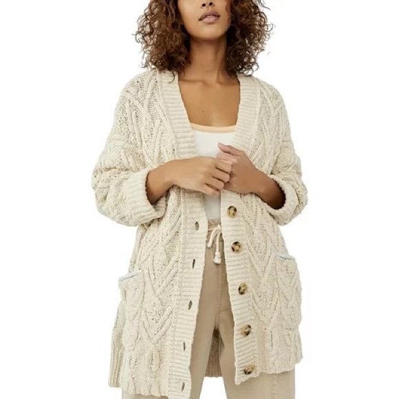 Free People Sweaters - Free People Montana Cable Cardigan Sweater